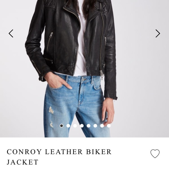 All Saints Jackets Coats Iso All Saints Conroy Leather Jacket Womens Us 8 Poshmark